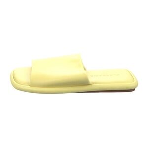Robert CLERGERIE Paris Yellow Leather Slides Mule US 6 NEW